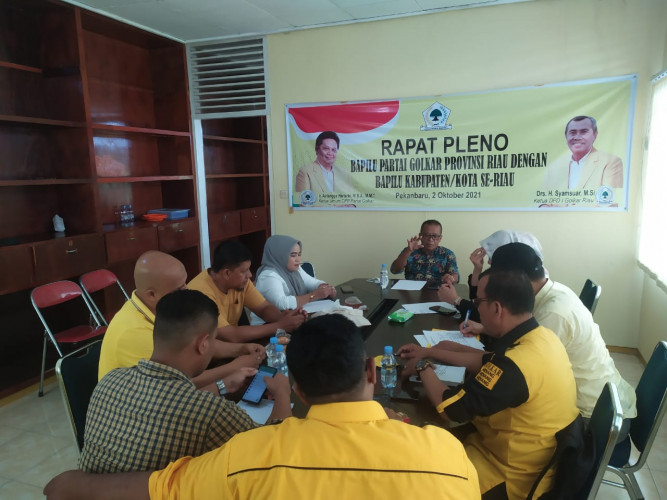 BAPILU Golkar Riau Adakan Rapat Harian, Canangkan Program Golkar Menyapa Rakyat